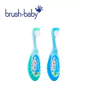 Brush Baby 幼兒易握固齒器牙刷 (0-3Y) 2入 -  青+藍
