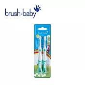 Brush Baby 乳牙潔淨牙刷 (2入) -  薄荷綠