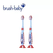 Brush Baby 幼兒雙吸盤式牙刷 (3-6Y) 2入 -  太空冒險