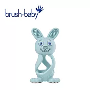 Brush Baby 兔兔矽膠咬咬固齒器 (0-3Y) -  湖水綠