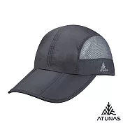 【ATUNAS 歐都納】超輕量透氣防曬摺疊便帽/棒球帽/鴨舌帽/運動帽A1AHHH01N- 深灰