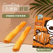 [4入組]【古德狗】舒壓雞香5吋耐啃捲骨X4包