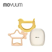 MOYUUM 韓國 白金矽膠 手環固齒器 -  咘咕星禮盒(檸檬黃+珊瑚粉)