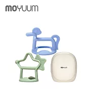 MOYUUM 韓國 白金矽膠 手環固齒器 -  星馬禮盒(薄荷綠+天空藍)