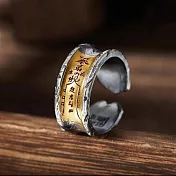 【HandStyle】男戒 匠心復古泰銀質感經文轉運開運男戒(72075)