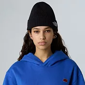 The North Face LOGO BOX CUFFED BEANIE 男女 保暖毛帽-NF0A8CHEJK3 黑色