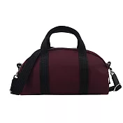 LONGCHAMP LE PLIAGE ENERGY系列再生尼龍手提/斜背兩用保齡球包 酒紅