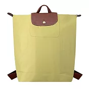 LONGCHAMP LE PLIAGE系列再生尼龍摺疊後背包(中) 開心果綠