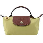 LONGCHAMP LE PLIAGE系列再生尼龍手提化妝包 開心果綠