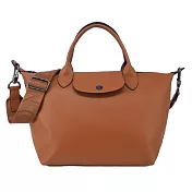 LONGCHAMP LE PLIAGE XTRA系列牛皮手提/斜背兩用水餃包(小) 腰果