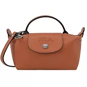 LONGCHAMP LE PLIAGE XTRA系列牛皮化妝/斜背包(迷你) 腰果