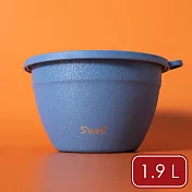《S’well》Kit醬料罐+防漏不鏽鋼沙拉碗 - 天空藍1.9L