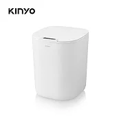 【KINYO】智慧感應垃圾桶16L EGC-1245 白