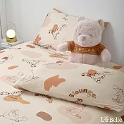 義大利La Belle《Disney-維尼懶洋洋》海島針織信封枕套--2入