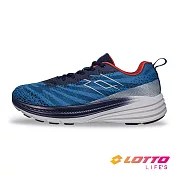 【LOTTO 義大利】男 寬楦 SPEEDRIDE 600 輕運動避震跑鞋- 25.5cm 雷電藍