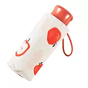 【RAINSTORY】蘋果刺蝟抗UV手開迷你口袋傘(橘)