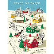 美國 Cavallini & Co. wrap 聖誕包裝紙/海報 聖誕世界和平