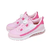 Fila 慢跑鞋 J821Y 中大童鞋 粉紅 氣墊 旋鈕 魔鬼氈 運動鞋 3J821Y559