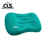 【韓國CLS】戶外充氣枕  按壓充氣   靠枕 露營枕  登山  野營(兩色任選) 綠色