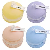 AMARA 慕卡香氛系列馬卡龍蠟燭4入組 黃藍粉紫