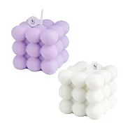 AMARA 心情方塊香氛蠟燭2件組 牛奶雲+紫霧夢