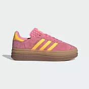 Adidas Gazelle Bold W [IF4498] 女 休閒鞋 經典 復古 三葉草 厚底 增高 粉紅 黃