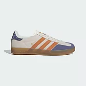 Adidas Gazelle Indoor [JQ0956] 男女 運動休閒鞋 德訓鞋 復古 低筒 米 藍橘 26.5cm 米/藍