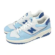 New Balance 休閒鞋 550 男鞋 女鞋 藍 米 皮革 復古 NB 紐巴倫 BB550YKE-D
