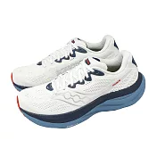 Saucony 慢跑鞋 Ride 19 男鞋 米白 藍 緩衝 運動鞋 索康尼 S21055146