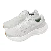 Saucony 慢跑鞋 Ride 19 寬楦 男鞋 米白 銀 緩衝 運動鞋 索康尼 S21056102