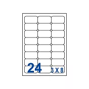 裕德 三用 電腦 標籤  24格 64.6X33.8mm 白色 1000張 /箱 US4262-1K