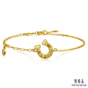 【點睛品】炫彩馬蹄鐵 黃金手鍊_計價黃金