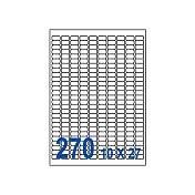 裕德 三用 電腦 標籤 270格 17.78X10mm 白色 1000張 /箱 US4343-1K