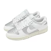 Nike 休閒鞋 W Dunk Low Next Nature 女鞋 白 銀 經典 復古 IB7311-001