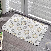 義大利La Belle《賽維亞花磚》抗菌可水洗軟式珪藻土強效吸水地墊 60*39CM