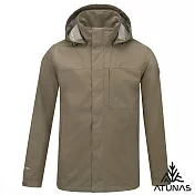 【ATUNAS 歐都納】男款都會GORE-TEX 2L 防水透氣+羽絨保暖兩件式外套A1GT2511M- M 深卡其
