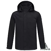 【ATUNAS 歐都納】男款都會GORE-TEX 2L 防水透氣+羽絨保暖兩件式外套A1GT2511M- M 黑
