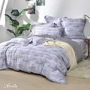 英國Abelia《行雲琉光》加大天絲四件式防蹣抗菌吸濕排汗兩用被床包組