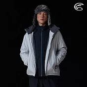 ADISI 男超撥SORONA AURA 暖膚棉保暖外套(可拆帽) AJ2521051｜抗風 防潑水 內裡毛網 保暖棉 S 南極灰