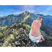 【玲廊滿藝】胡令豪-回望山光91x72cm