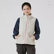 ADISI 女SMAWARM海洋溫控撥水背心 AV2521072｜防潑水 蚵技棉 抗風 保暖背心 S 黃米卡