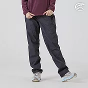 ADISI 女防水防風透氣超撥雙層保暖褲 AP2521015｜內裡刷毛 超撥水 防水透濕 S 碳灰