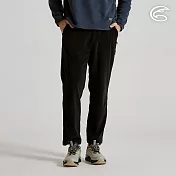 ADISI 男燈芯絨超撥快乾休閒長褲 AP2521068｜超撥水 防潑水 環保紗 保暖長褲 M 宇宙黑