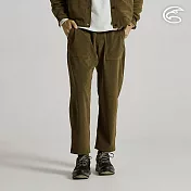 ADISI 男燈芯絨超撥快乾繭型褲 AP2521069｜超撥水 防潑水 環保紗 保暖長褲 S 橄綠