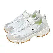 Skechers 休閒鞋 D Lites 女鞋 白 灰 緩衝 拼接 老爹鞋 150556WGY