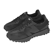 New Balance NB 休閒鞋 327 男鞋 女鞋 黑 復古 大N 情侶鞋 紐巴倫 U327SCA-D 22.5cm BLACK