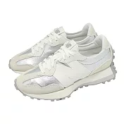 New Balance NB 休閒鞋 327 女鞋 米 銀 復古 麂皮 大N 紐巴倫 WS327GLA-B