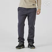 ADISI 男Comfy warm三明治保暖速乾長褲 AP2521038｜抗靜電 刷毛 吸濕快乾 運動褲 S 深灰