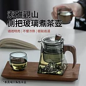 CS22 素雅觀山側把玻璃煮茶壺-1入