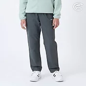 ADISI 童雙層撥水保暖褲 AP2521089｜防潑水 抗風 輕量 保暖長褲 130 深灰色